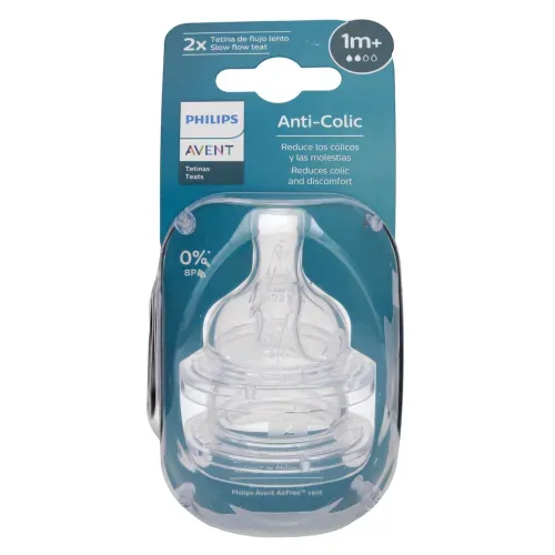 Tetina Avent 1M Flujo Lento