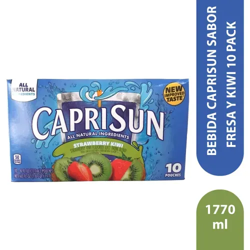 Bebida Caprisun Sabor fresa Kiwi 10 Pack - 1770 ml