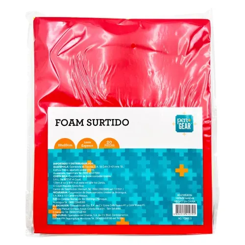 Hojas Foam Pen Gear, paquete surtido -20 pzas