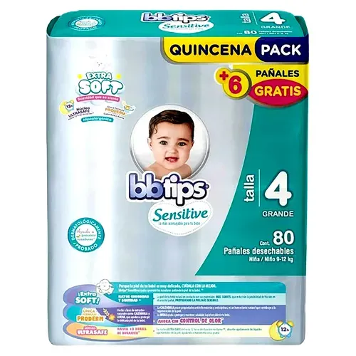 Panal Bbtips Sensitive T4 80 Ea