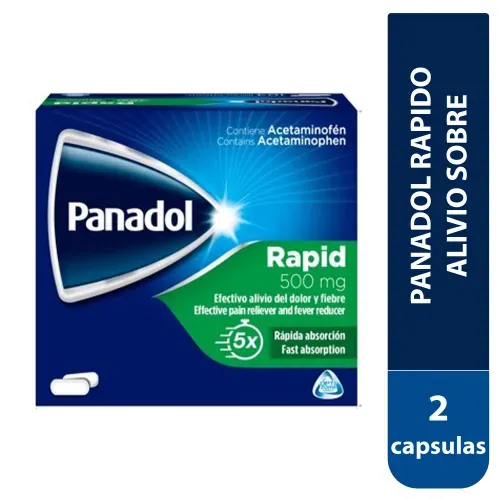 Panadol Rapido Alivio Sobre 2cap Disp