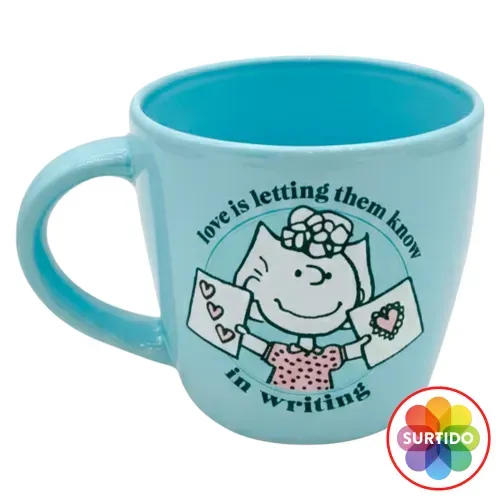 Taza Ceramica Peanuts 375ml San Valentin