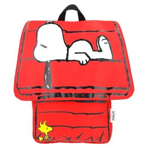 Mochila Infantil Casa Snoopy Rojo