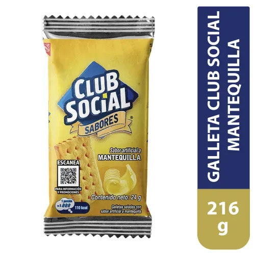 Galleta Club Social Mantequilla 216g