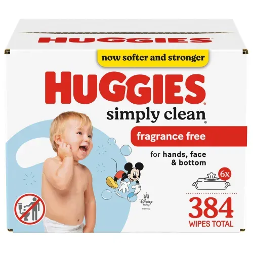 Toallas Húmedas Huggies Simply Clean - 384 Unidades