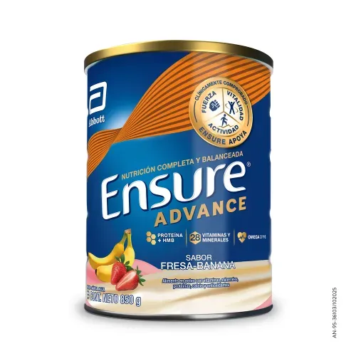 Fórmula Nutricional Ensure® Advance Fresa Y Banana - 850 g