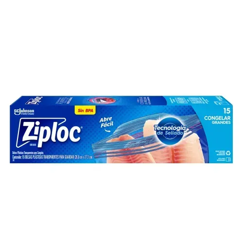 Ziploc Congelar Grandes 15 Unidad