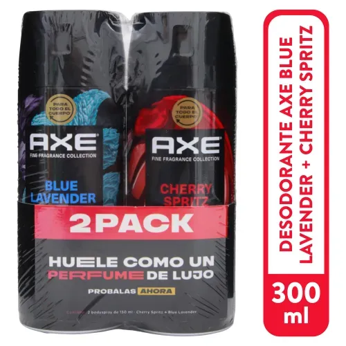 Deo Axe Aer Lavender Y Cherry 2pk 300ml