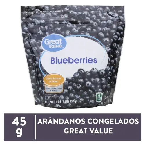 Arándanos Great Value Congelados - 454 g