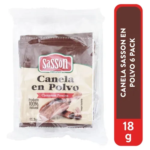 Canela Sasson En Polvo 6 Pack - 18 g