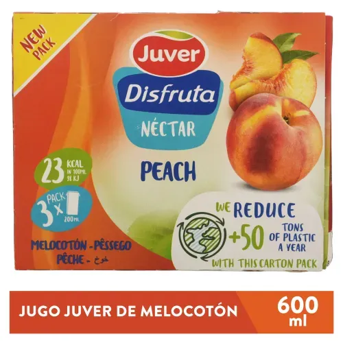 Nectar Juver Disfruta Melocotn 3pk 600ml