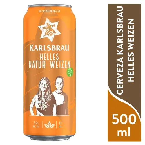 Cerveza Karlsbrau Helles Weizen 500ml