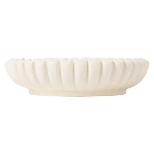 Ht Tazon Decorativo Blanco 25cm