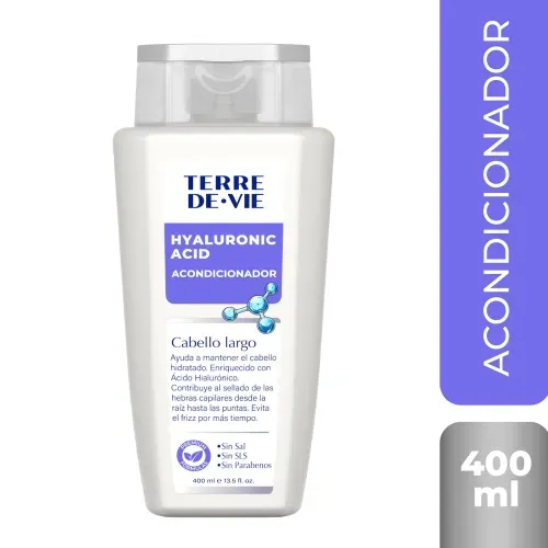 Acondicionador Ácido Hialurónico Terre De Vie Cabello Largo - 400 ml